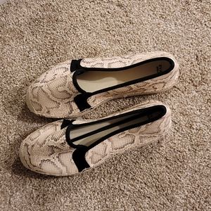 Brand New Snake Skin Loafers by Evans